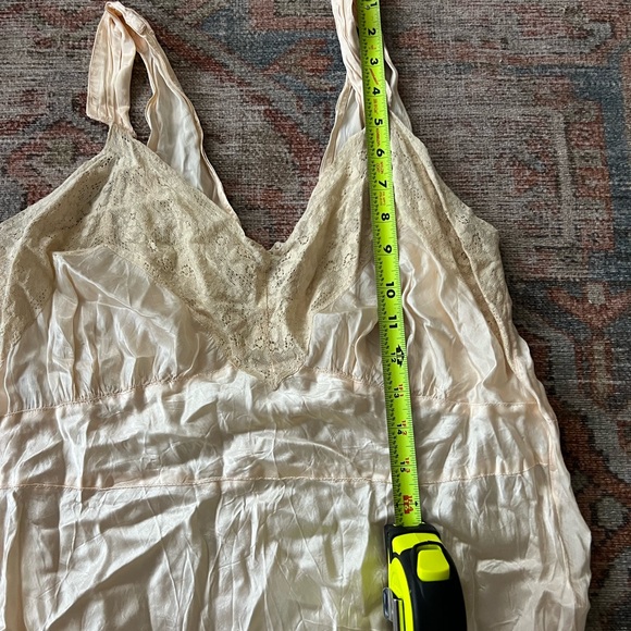 VINTAGE Silk like and Lace Slip Dress. Satin dress. - Picture 12 of 12